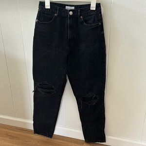 Black Distressed Zara Jeans